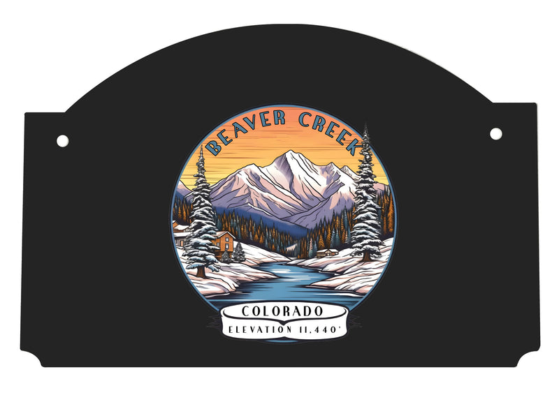Beaver Creek Colorado Design A Souvenir Wood sign flat with string