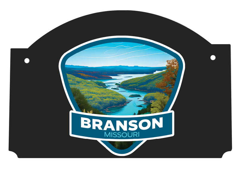 Branson Missouri Design A Souvenir Wood sign flat with string