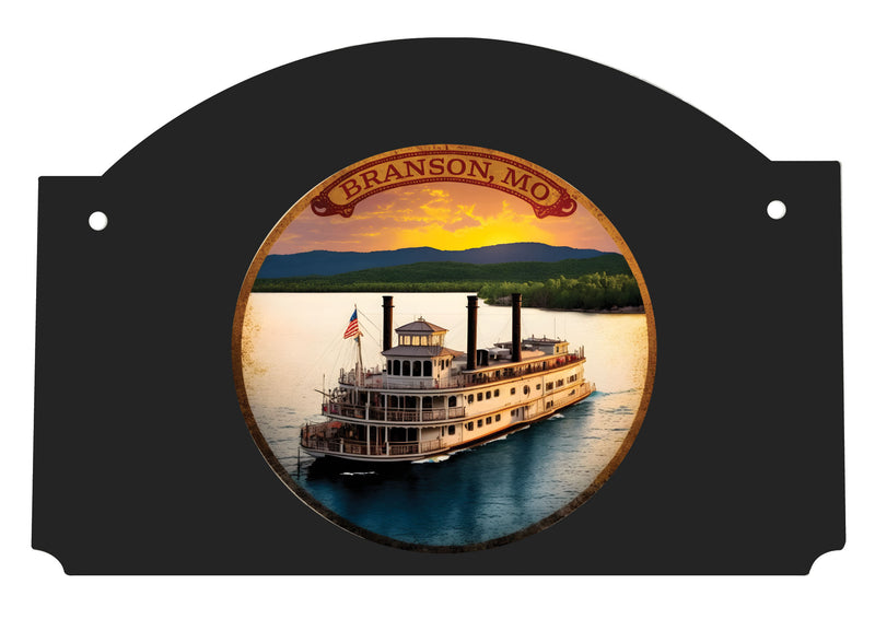 Branson Missouri Design C Souvenir Wood sign flat with string
