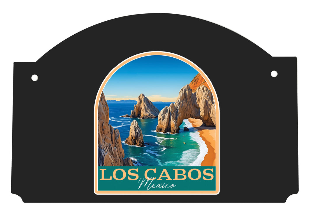 Los Cabos Mexico Design B Souvenir Wood sign flat with string