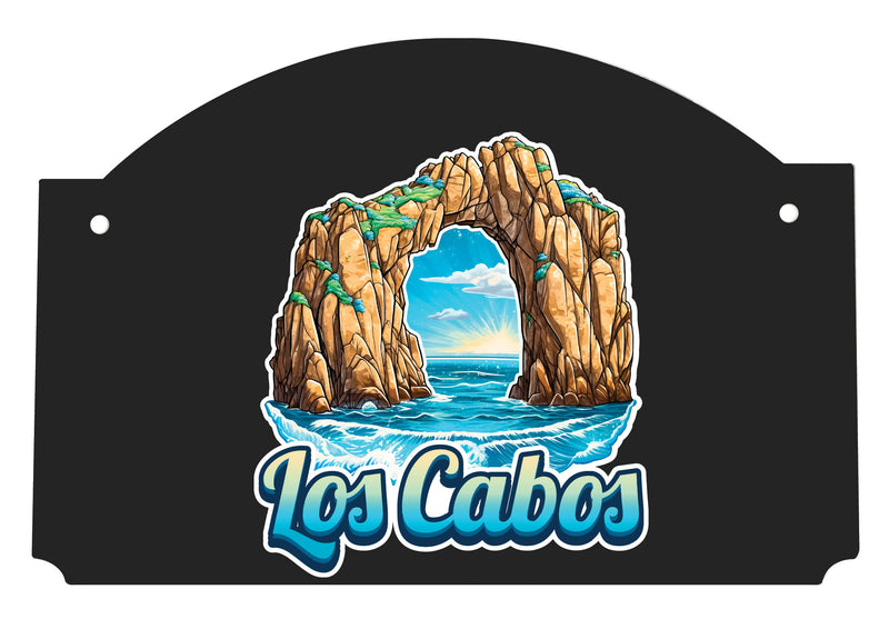 Los Cabos Mexico Design C Souvenir Wood sign flat with string