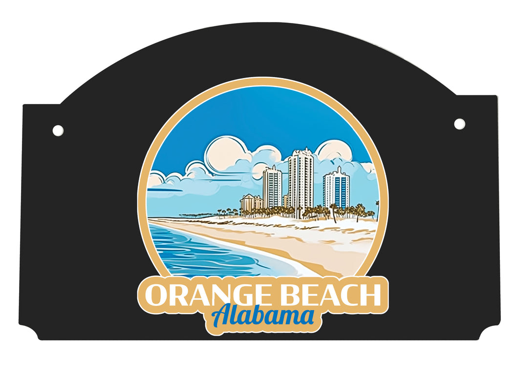 Orange Beach Alabama Design A Souvenir Wood sign flat with string