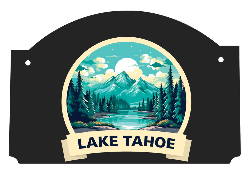 Lake Tahoe California Design A Souvenir Wood sign flat with string