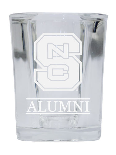 NCAA NC State Wolfpack Alumni 2oz Laser Etched Square Shot Glass 