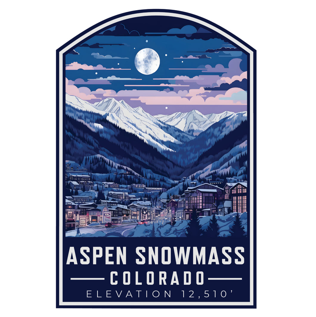 Aspen Snowmass Colorado C Souvenir Memories Durable Vinyl Decal Sticker