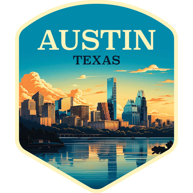 Austin Texas A Souvenir Memories Durable Vinyl Decal Sticker
