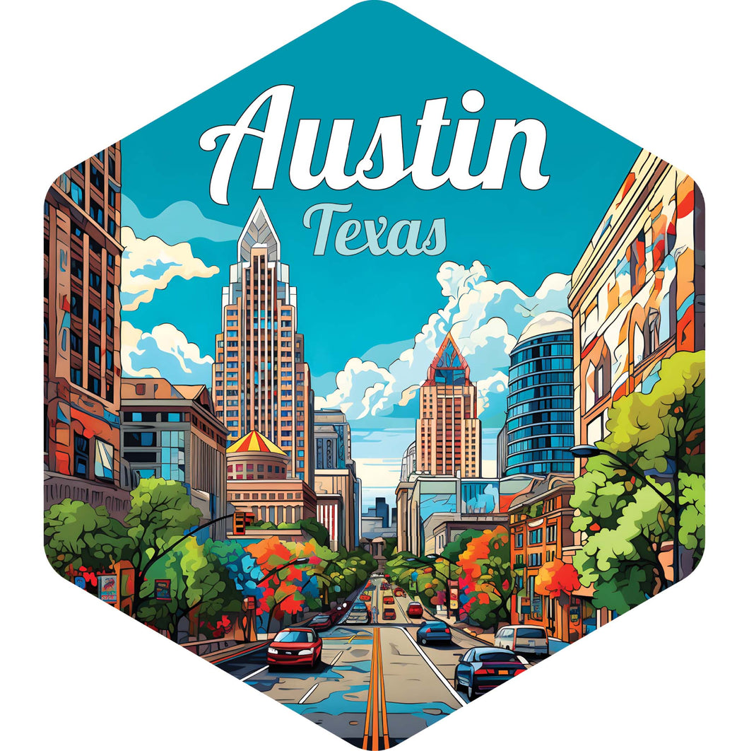 Austin Texas B Souvenir Memories Durable Vinyl Decal Sticker