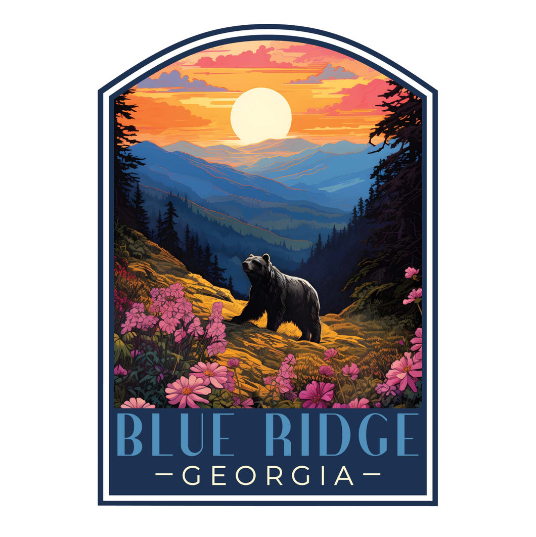 Blue Ridge Georgia B Souvenir Memories Durable Vinyl Decal Sticker