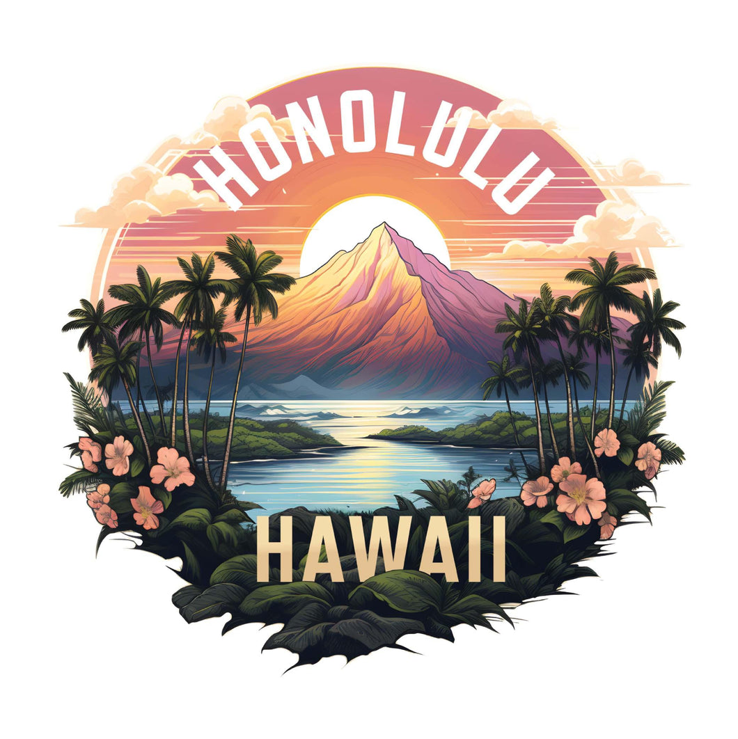 Honolulu Hawaii A Souvenir Memories Durable Vinyl Decal Sticker