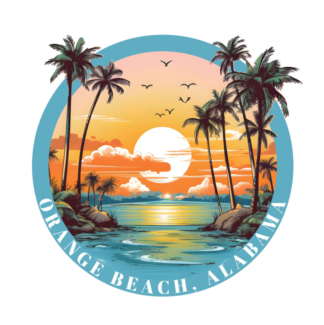 Orange Beach Alabama B Souvenir Memories Durable Vinyl Decal Sticker