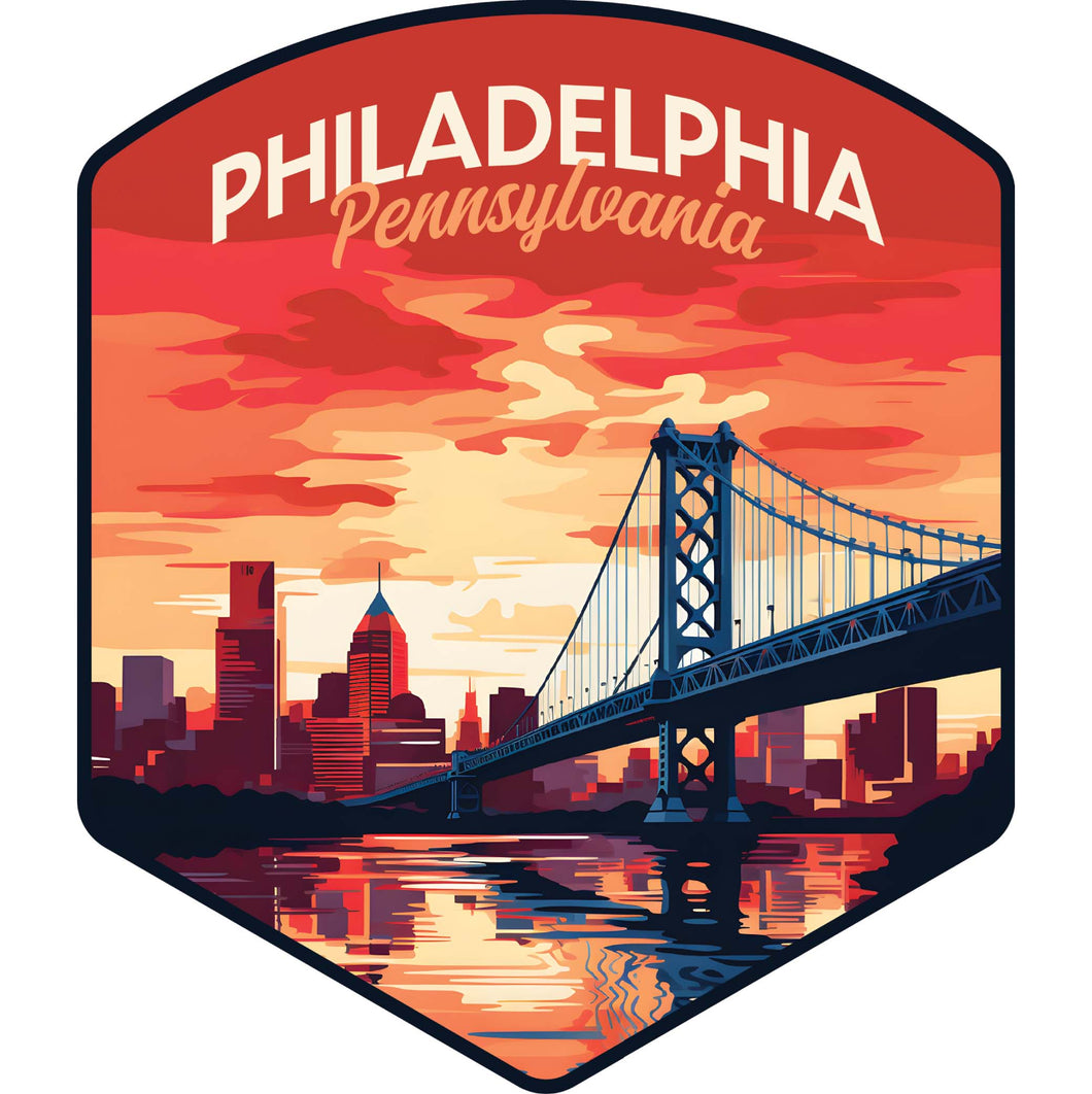 Philadelphia Pennsylvania B Souvenir Memories Durable Vinyl Decal Sticker