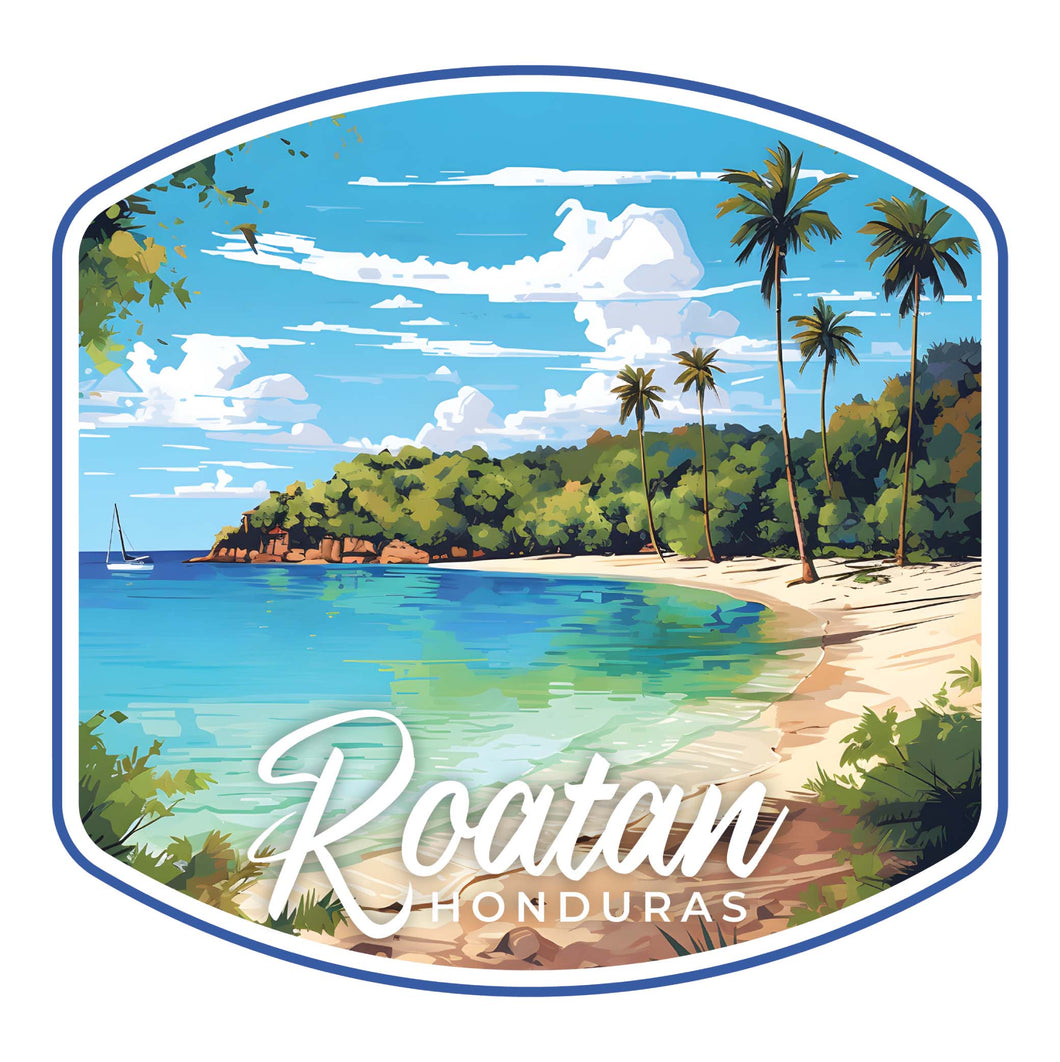 Roatan Honduras C Souvenir Memories Durable Vinyl Decal Sticker