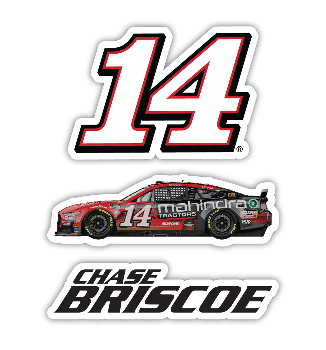#14 Chase Briscoe  3 Pack Laser Cut Decal