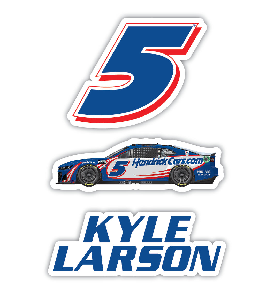 #5 Kyle Larson  3 Pack Laser Cut Decal