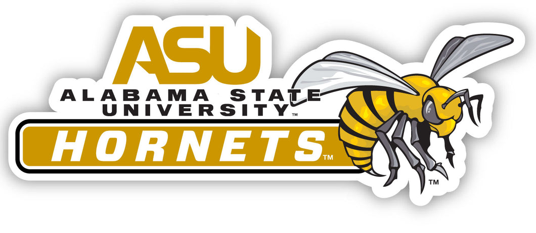 Alabama State University 4-Inch Wide NCAA Durable School Spirit Vinyl Decal Sticker