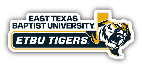 East Texas Baptist University 4-Inch Wide NCAA Durable School Spirit Vinyl Decal Sticker