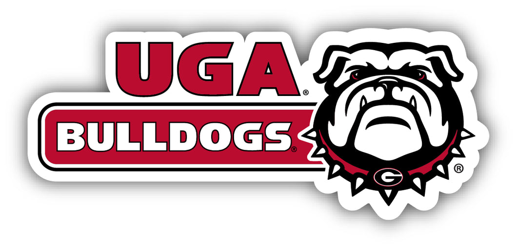 Georgia Bulldogs 4-Inch Wide NCAA Durable School Spirit Vinyl Decal Sticker