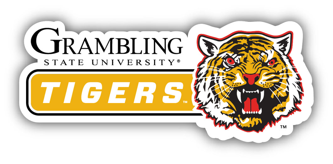 Grambling State Tigers 4-Inch Wide NCAA Durable School Spirit Vinyl Decal Sticker
