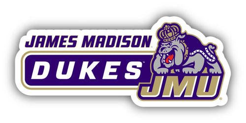 James Madison Dukes 4-Inch Wide NCAA Durable School Spirit Vinyl Decal Sticker