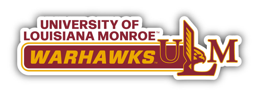 University of Louisiana Monroe 4-Inch Wide NCAA Durable School Spirit Vinyl Decal Sticker