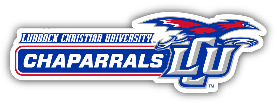 Lubbock Christian University Chaparral 4-Inch Wide NCAA Durable School Spirit Vinyl Decal Sticker