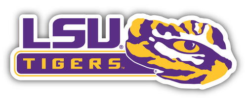 LSU Tigers 4-Inch Wide NCAA Durable School Spirit Vinyl Decal Sticker