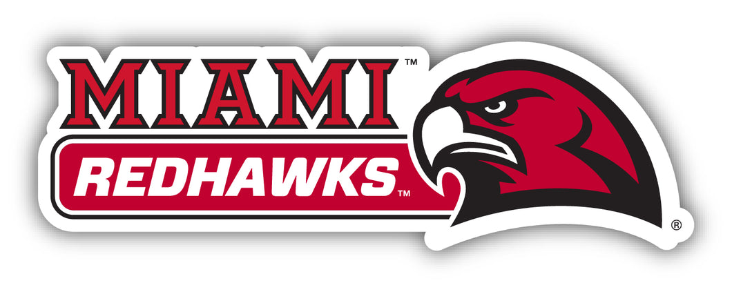 Miami University of Ohio 4-Inch Wide NCAA Durable School Spirit Vinyl Decal Sticker