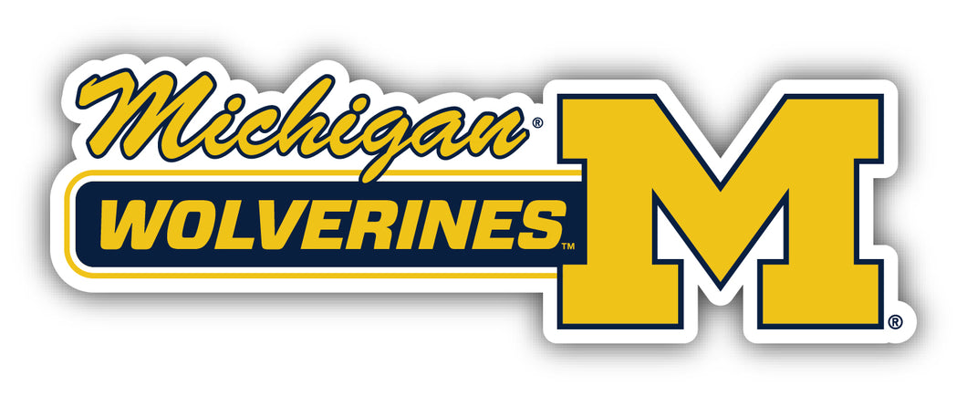 Michigan Wolverines 4-Inch Wide NCAA Durable School Spirit Vinyl Decal Sticker