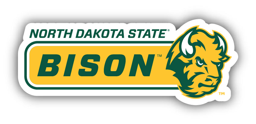 North Dakota State Bison 4-Inch Wide NCAA Durable School Spirit Vinyl Decal Sticker