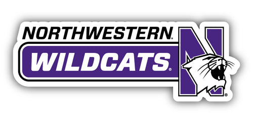 Northwestern University Wildcats 4-Inch Wide NCAA Durable School Spirit Vinyl Decal Sticker
