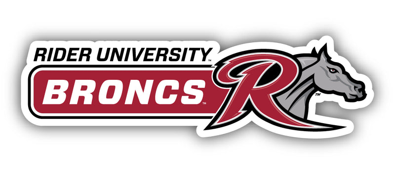 Rider University Broncs 4-Inch Wide NCAA Durable School Spirit Vinyl Decal Sticker