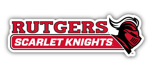 Rutgers Scarlet Knights 4-Inch Wide NCAA Durable School Spirit Vinyl Decal Sticker