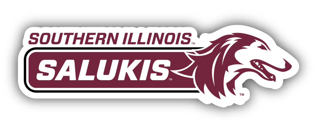 Southern Illinois Salukis 4-Inch Wide NCAA Durable School Spirit Vinyl Decal Sticker