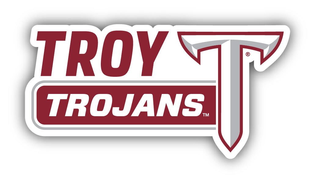 Troy University 4-Inch Wide NCAA Durable School Spirit Vinyl Decal Sticker