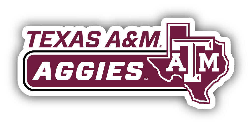 Texas A&M Aggies 4-Inch Wide NCAA Durable School Spirit Vinyl Decal Sticker