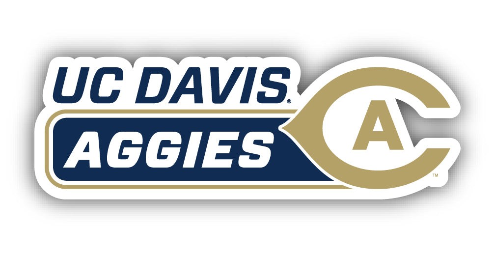 UC Davis Aggies 4-Inch Wide NCAA Durable School Spirit Vinyl Decal Sticker