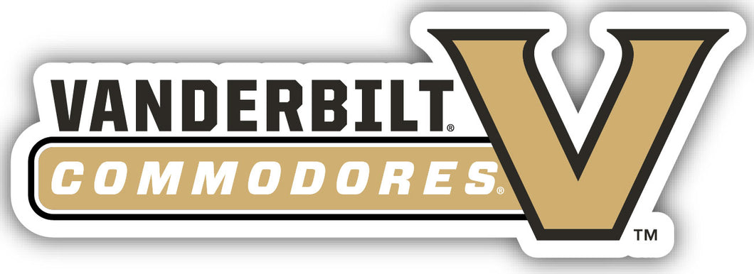 Vanderbilt University 4-Inch Wide NCAA Durable School Spirit Vinyl Decal Sticker
