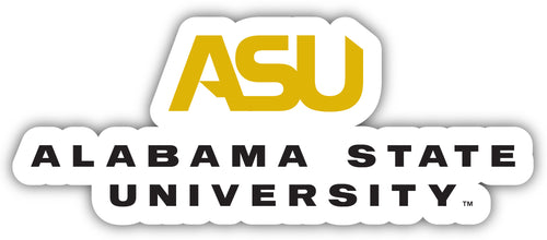 Alabama State University 4-Inch Elegant School Logo NCAA Vinyl Decal Sticker for Fans, Students, and Alumni