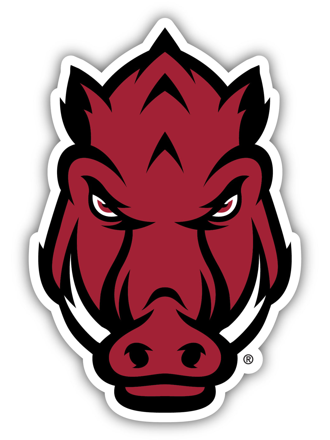 Arkansas Razorbacks 4-Inch Elegant School Logo NCAA Vinyl Decal Sticker for Fans, Students, and Alumni