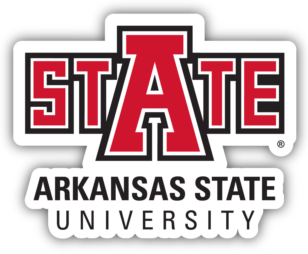 Arkansas State 4-Inch Elegant School Logo NCAA Vinyl Decal Sticker for Fans, Students, and Alumni