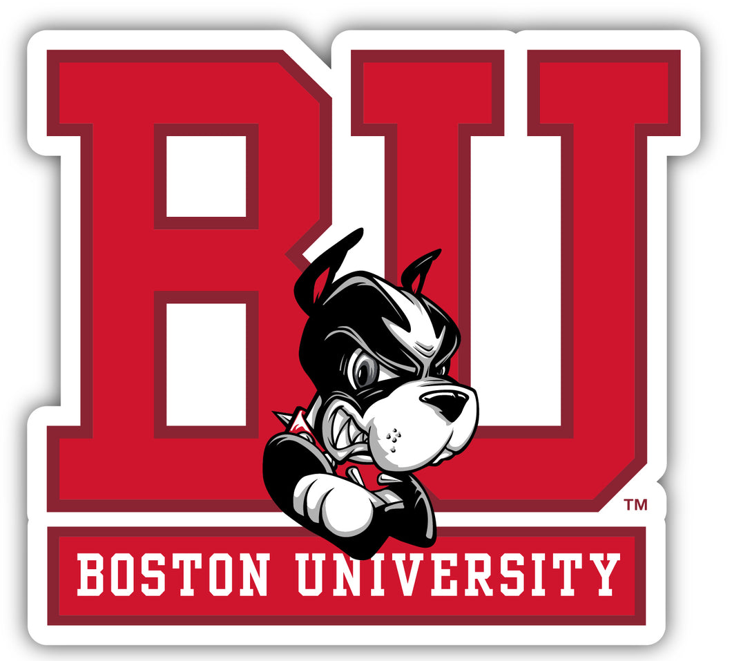 Boston Terriers 4-Inch Elegant School Logo NCAA Vinyl Decal Sticker for Fans, Students, and Alumni