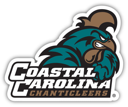 Coastal Carolina University 4-Inch Elegant School Logo NCAA Vinyl Decal Sticker for Fans, Students, and Alumni