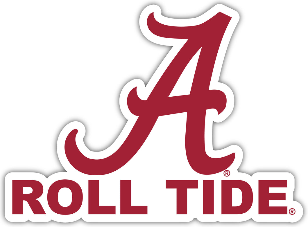 Alabama Crimson Tide 10-Inch on one of its sides NCAA Durable School Spirit Vinyl Decal Sticker