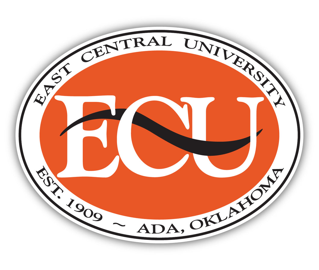 East Central University Tigers 12-Inch on one of its sides NCAA Durable School Spirit Vinyl Decal Sticker