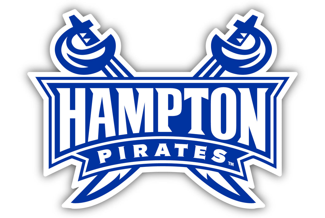 Hampton University 12-Inch on one of its sides NCAA Durable School Spirit Vinyl Decal Sticker