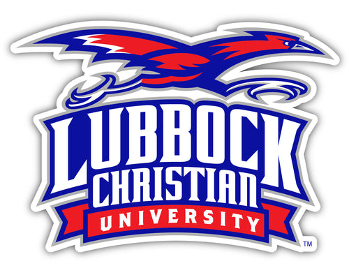 Lubbock Christian University Chaparral 10-Inch on one of its sides NCAA Durable School Spirit Vinyl Decal Sticker