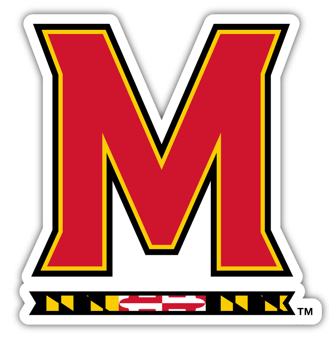 Maryland Terrapins 2-Inch on one of its sides NCAA Durable School Spirit Vinyl Decal Sticker