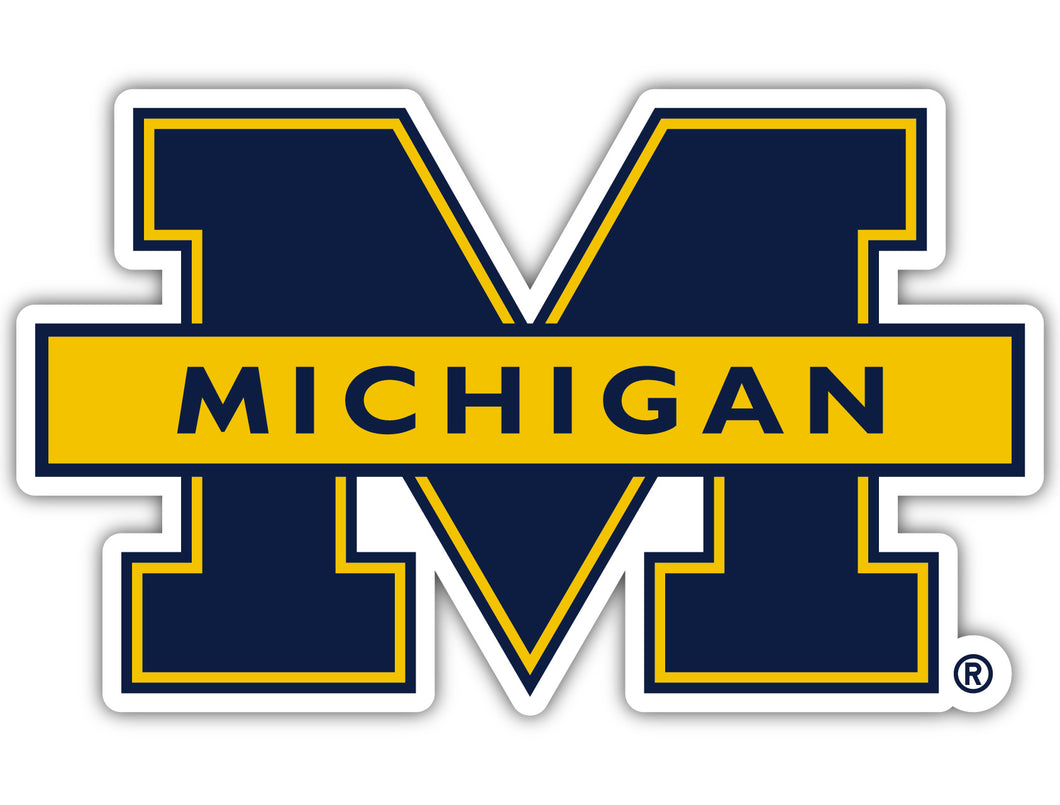 Michigan Wolverines 4-Inch Elegant School Logo NCAA Vinyl Decal Sticker for Fans, Students, and Alumni