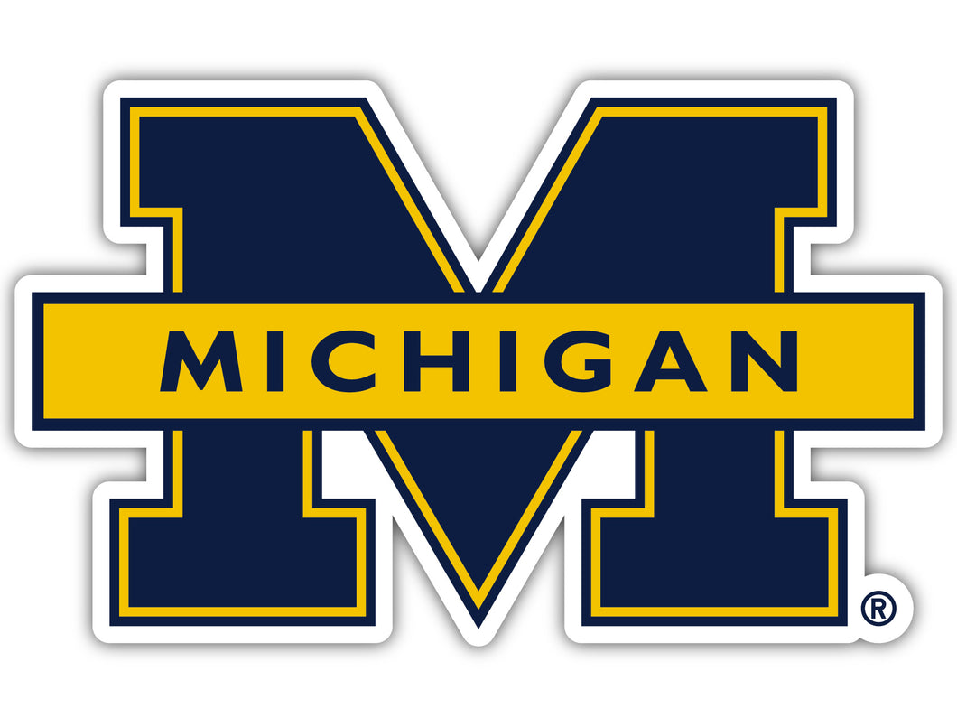 Michigan Wolverines 10-Inch on one of its sides NCAA Durable School Spirit Vinyl Decal Sticker