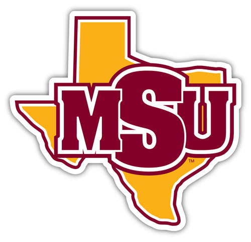 Midwestern State University Mustangs 12-Inch on one of its sides NCAA Durable School Spirit Vinyl Decal Sticker